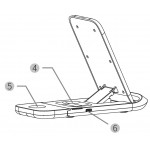 Tellur TLL151331 3-в-1 сгъваемо безжично настолно зарядно устройство, 15 W, Qi, черно Tellur TLL151331 3-в-1 сгъваемо безжично настолно зарядно устройство, 15 W, Qi, черно