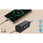 Tellur PDHC2 стенно зарядно устройство 65W, 2xPD 3.0, 2xQC 3.0, черно Tellur PDHC2 стенно зарядно устройство 65W, 2xPD 3.0, 2xQC 3.0, черно