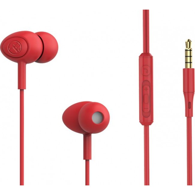 Tellur Gamma TLL162301 слушалки тапи In-Ear, червени Tellur Gamma TLL162301 слушалки тапи In-Ear, червени