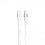 Tellur TLL155501 силиконов кабел за данни USB-C към USB-C, 1 м, бял Tellur TLL155501 силиконов кабел за данни USB-C към USB-C, 1 м, бял