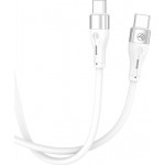 Tellur TLL155501 силиконов кабел за данни USB-C към USB-C, 1 м, бял Tellur TLL155501 силиконов кабел за данни USB-C към USB-C, 1 м, бял