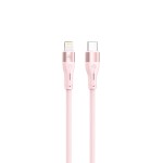 Tellur TLL155551 Silicone кабел за данни Type-C към Lightning, 1 м, розов Tellur TLL155551 Silicone кабел за данни Type-C към Lightning, 1 м, розов