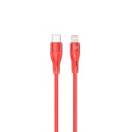 Tellur TLL155561 Silicone кабел за данни Type-C към Lightning, 1 м, червен Tellur TLL155561 Silicone кабел за данни Type-C към Lightning, 1 м, червен