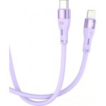 Tellur TLL155571 силиконов кабел за данни Type-C към Lightning, 1 м, лилав Tellur TLL155571 силиконов кабел за данни Type-C към Lightning, 1 м, лилав