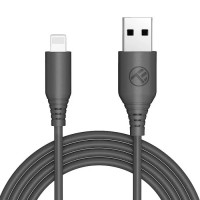 Tellur TLL155581 силиконов кабел за данни USB-A към Lightning, 1 м, черен