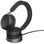 Jabra Evolve2 75 MS USB-C с ANC, Link 380 и стойка за зареждане, черни Jabra Evolve2 75 MS USB-C с ANC, Link 380 и стойка за зареждане, черни