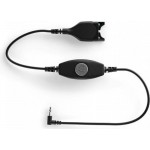 EPOS CMB 01 CTRL кабел за слушалки с EasyDisconnect и 3,5 мм жак, черен EPOS CMB 01 CTRL кабел за слушалки с EasyDisconnect и 3,5 мм жак, черен