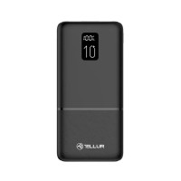 Tellur PD102 Boost Pro външна батерия, 10000mAh, 2xQC3.0 + PD20W, LCD дисплей, черна