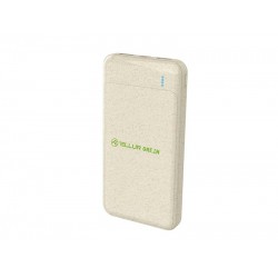 Tellur Green PD103 Power Bank външна батерия, 10000 mAh, 2x QC3.0 + PD 18 W, кремав