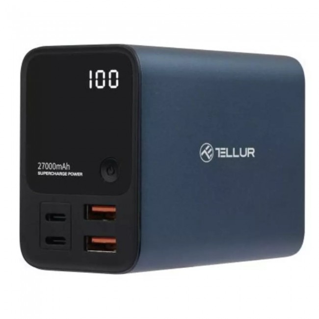 Tellur Ultra Pro PD903 външна батерия, 27000 mAh, черна Tellur Ultra Pro PD903 външна батерия, 27000 mAh, черна