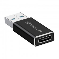 Tellur TLL155681 адаптер USB-A към USB-C, 3 A, до 480 Mbps, черен