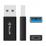 Tellur TLL155681 адаптер USB-A към USB-C, 3 A, до 480 Mbps, черен Tellur TLL155681 адаптер USB-A към USB-C, 3 A, до 480 Mbps, черен