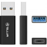 Tellur TLL155681 адаптер USB-A към USB-C, 3 A, до 480 Mbps, черен Tellur TLL155681 адаптер USB-A към USB-C, 3 A, до 480 Mbps, черен