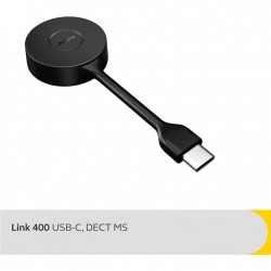 Jabra Link 400c MS адаптер, DECT, USB-C, черен