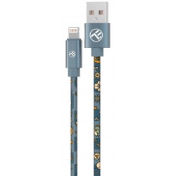 Tellur Graffiti TLL155631 кабел за данни USB-A към Lightning, 3A, 1 м, син