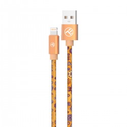 Tellur TLL155611 Graffiti кабел за данни USB-A към Lightning, 3A, 1 м, оранжев