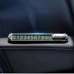 Tellur TLL171221 карта с телефонен номер за временно паркиране, метална, сребриста