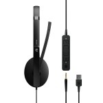 EPOS ADAPT 165 USB II стерео слушалки, USB-A, 3.5 мм, UC, черни EPOS ADAPT 165 USB II стерео слушалки, USB-A, 3.5 мм, UC, черни
