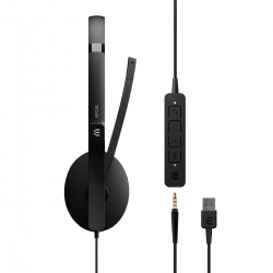 EPOS ADAPT 165 USB II стерео слушалки, USB-A, 3.5 мм, UC, черни
