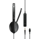 EPOS ADAPT 165 USB-C II стерео слушалки, 3.5 мм, USB-C, UC, черни