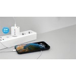 Tellur PDHC101 стенно зарядно с 2 USB порта, PD 20W + QC3.0 18W, бяло