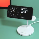 Tellur TLL151391 3-в-1 безжично MagSafe зарядно за бюро, 15 W, бяло