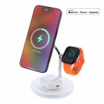 Tellur TLL151391 3-в-1 безжично MagSafe зарядно за бюро, 15 W, бяло