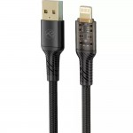 Tellur TLL155701 Transparent Series кабел за данни, USB-A към Lightning, 1 м, черен Tellur TLL155701 Transparent Series кабел за данни, USB-A към Lightning, 1 м, черен