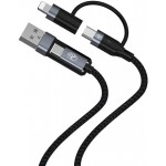 Tellur TLL155701 Transparent Series кабел за данни, USB-A към Lightning, 1 м, черен Tellur TLL155701 Transparent Series кабел за данни, USB-A към Lightning, 1 м, черен