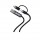 Tellur TLL155701 Transparent Series кабел за данни, USB-A към Lightning, 1 м, черен