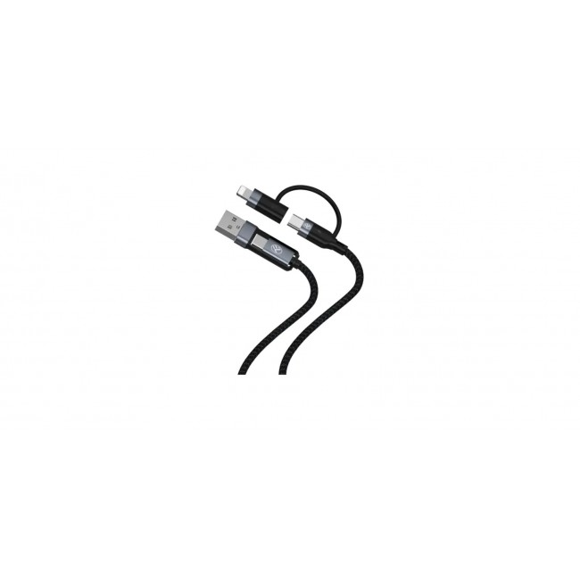 Tellur TLL155701 Transparent Series кабел за данни, USB-A към Lightning, 1 м, черен Tellur TLL155701 Transparent Series кабел за данни, USB-A към Lightning, 1 м, черен