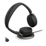 Jabra Evolve2 65 Flex стерео слушалки, Bluetooth, USB-C, UC, ANC, безжично зареждане, черни Jabra Evolve2 65 Flex стерео слушалки, Bluetooth, USB-C, UC, ANC, безжично зареждане, черни