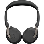 Jabra Evolve2 65 Flex стерео слушалки, Bluetooth, USB-C, UC, ANC, безжично зареждане, черни Jabra Evolve2 65 Flex стерео слушалки, Bluetooth, USB-C, UC, ANC, безжично зареждане, черни