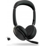 Jabra Evolve2 65 Flex стерео слушалки, Bluetooth, USB-C, UC, ANC, черни Jabra Evolve2 65 Flex стерео слушалки, Bluetooth, USB-C, UC, ANC, черни