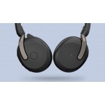Jabra Evolve2 65 Flex стерео слушалки, Bluetooth, USB-C, ANC, безжично зареждане, черни