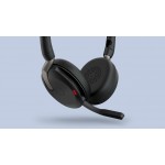 Jabra Evolve2 65 Flex стерео слушалки, Bluetooth, USB-C, ANC, безжично зареждане, черни