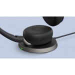 Jabra Evolve2 65 Flex стерео слушалки, Bluetooth, USB-C, ANC, безжично зареждане, черни