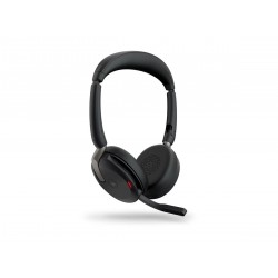 Jabra Evolve2 65 Flex стерео слушалки, Bluetooth, USB-C, ANC, безжично зареждане, черни
