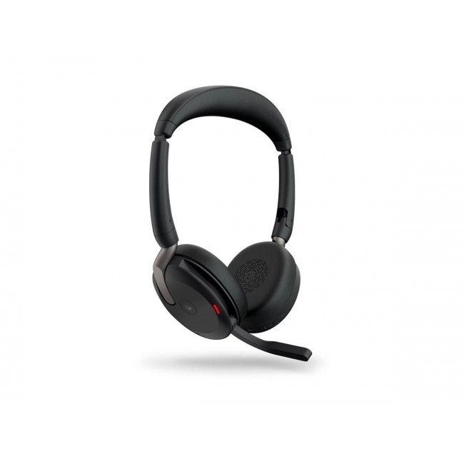 Jabra Evolve2 65 Flex стерео слушалки, Bluetooth, USB-C, ANC, безжично зареждане, черни
