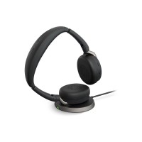 Jabra Evolve2 65 Flex стерео слушалки, Bluetooth, USB-A, Microsoft Teams, ANC, зарядна подложка, черни