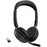 Jabra Evolve2 65 Flex стерео слушалки, Bluetooth, USB-A, MS, ANC, черни