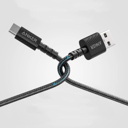 Anker PowerLine Select+ A8022H11 USB към USB-C зареждащ кабел, 90 см, черен