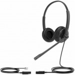 Yealink YHS34 стерео слушалки с кожени наушници, QD към RJ9 Yealink YHS34 стерео слушалки с кожени наушници, QD към RJ9