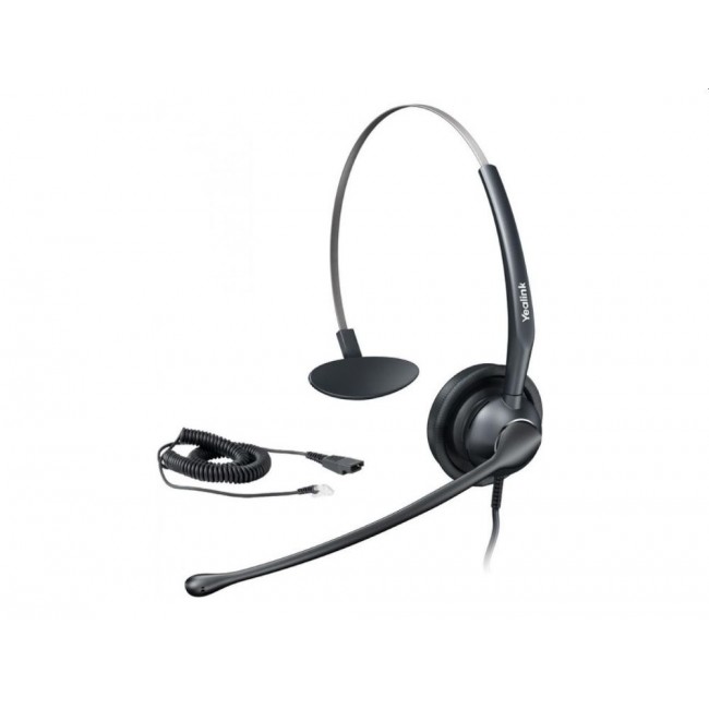 Yealink YHS36 Mono моно слушалка с QD към RJ9 Yealink YHS36 Mono моно слушалка с QD към RJ9