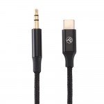 Tellur TLL311111 USB-C към 3.5 мм жак аудио кабел с DAC, 1 м, черен Tellur TLL311111 USB-C към 3.5 мм жак аудио кабел с DAC, 1 м, черен