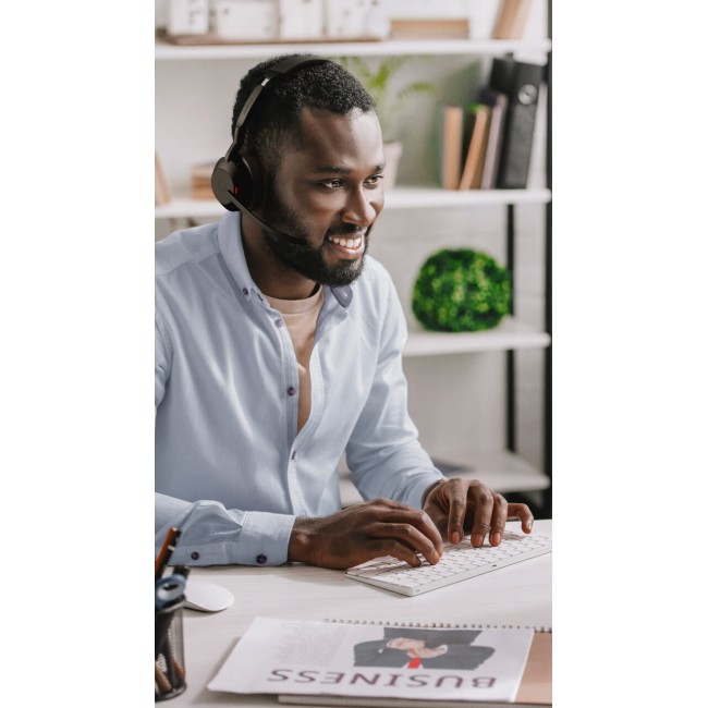 Jabra Evolve2 55 моно слушалка, Bluetooth, Link380c UC, черен Jabra Evolve2 55 моно слушалка, Bluetooth, Link380c UC, черен