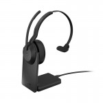 Jabra Evolve2 55 моно слушалка, Bluetooth, Link380a, UC, зарядна стойка, черен