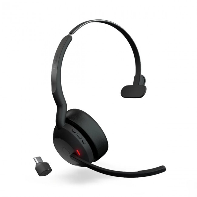 Jabra Evolve2 55 Link380c MS Mono Bluetooth слушалка, USB-C, черен Jabra Evolve2 55 Link380c MS Mono Bluetooth слушалка, USB-C, черен