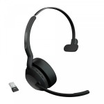 Jabra Evolve2 55 моно слушалка, Bluetooth, Link380a, MS, черен Jabra Evolve2 55 моно слушалка, Bluetooth, Link380a, MS, черен