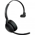 Jabra Evolve2 55 моно слушалка, Bluetooth, Link380a, MS, черен Jabra Evolve2 55 моно слушалка, Bluetooth, Link380a, MS, черен